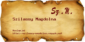Szilassy Magdolna névjegykártya